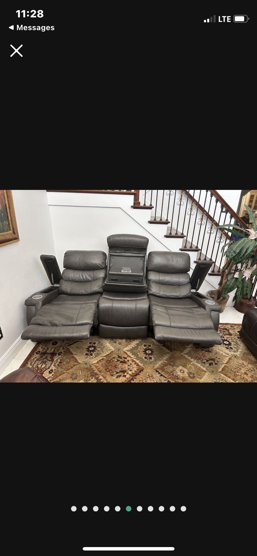 Sofa King Comfortable Leather Electric Recliner For Sale! Free Local Delivery!