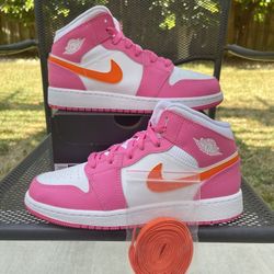 Air jordan 1 mid discount pinksicle size 6Y