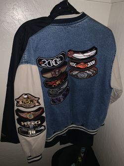 Unique Ladies vintage Harley theme jacket!