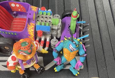 Teenage Mutant Ninja Turtles TMNT Original Crazy Clown Michaelangelo Rocksteady Slash Shredder Mobile