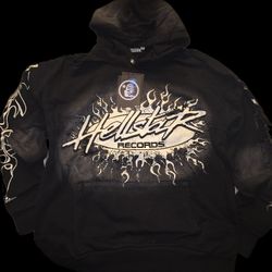 Hellstar Hoodie Black & Cream Large NEW