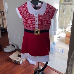 Girls Christmas Sweater Dress