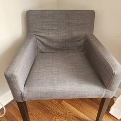Gray Fabric Arm Chair