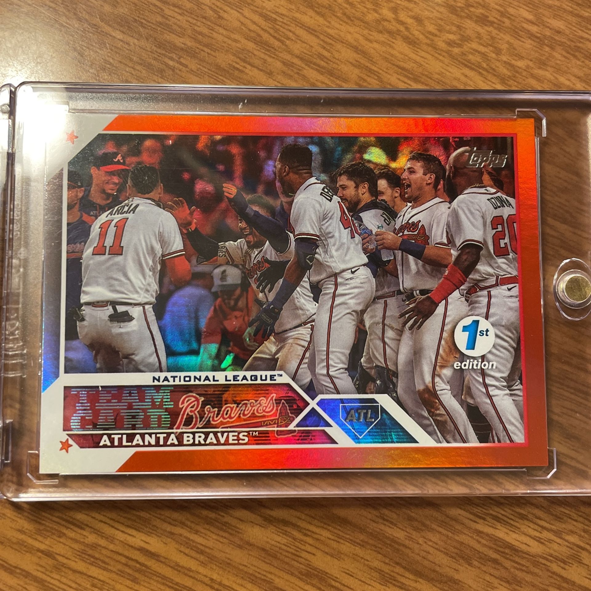 2023 Topps 1st Edition Atlanta Braves Team Card Numbered To 50 