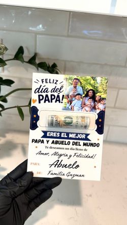 Acrylics Father’s Day card/ money holder
