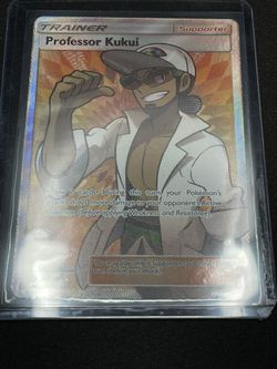 Professor Kukui Full Art Trainer 148/149 Sun & Moon Pokémon Card NM