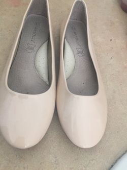 Leather Tan Flats