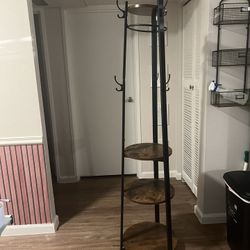 Coat Rack With Shelves 