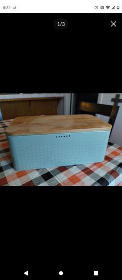 LARS NYSØM Bread Box for Kitchen Countertop - Stainless Steel Bread Storage
