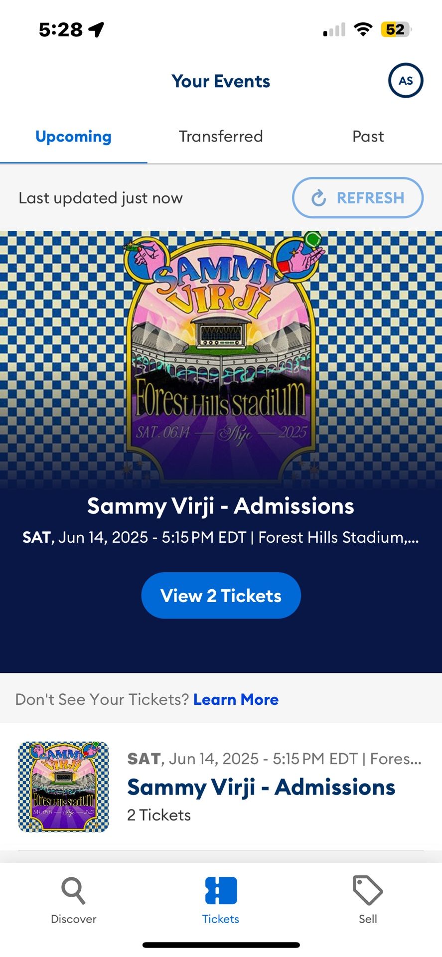 Sammy Virji Forest Hills Tickets
