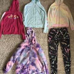 Girls sweaters & jogger sweat pants