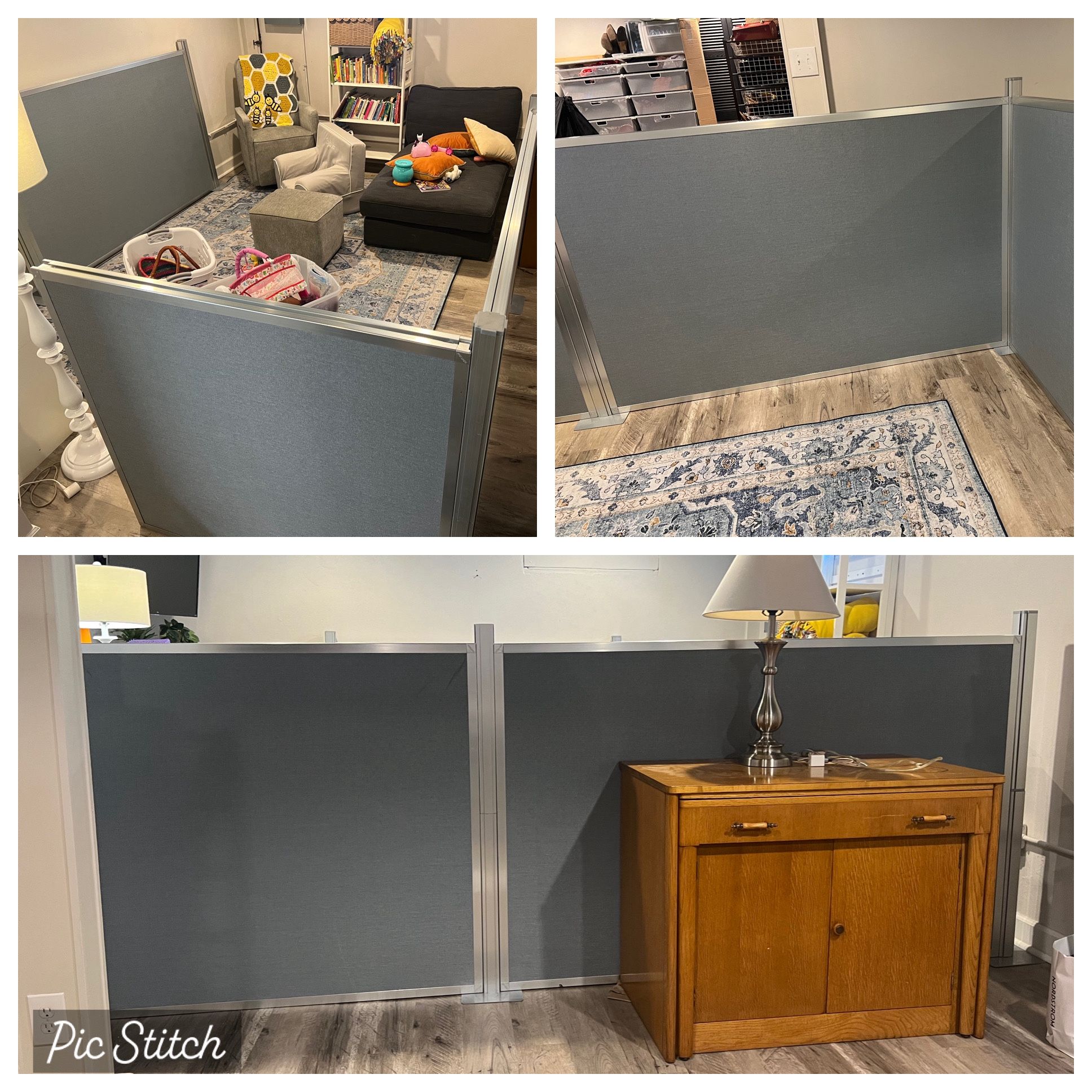Wall Partition Room Divider Fabric Panels Modular Cube Work From Home