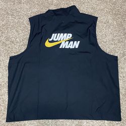 Nike Air Jordan Jumpman Black Sports Utility Zip Vest Men’s Size 2XL DC7304-010