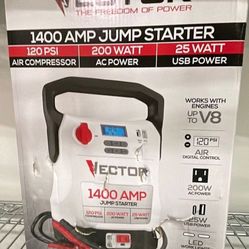 Battery Jump Starter With Air Tire Compressor And Ac 110volt Outlet 
