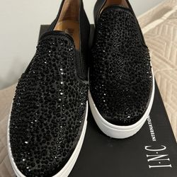 Brand New INC Black Sparkle Slip On