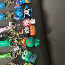 Hello Kitty and friends, keychains and stitch