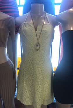 Lace yellow dress