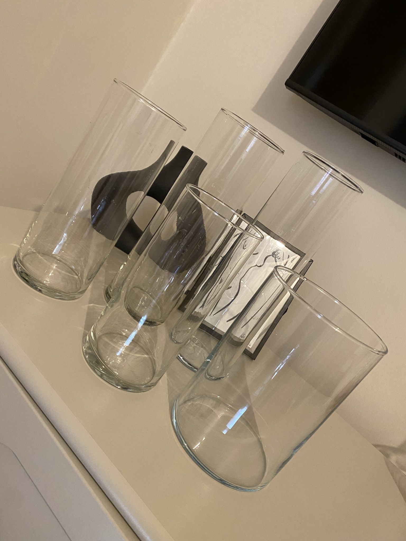 glass cylinder vases