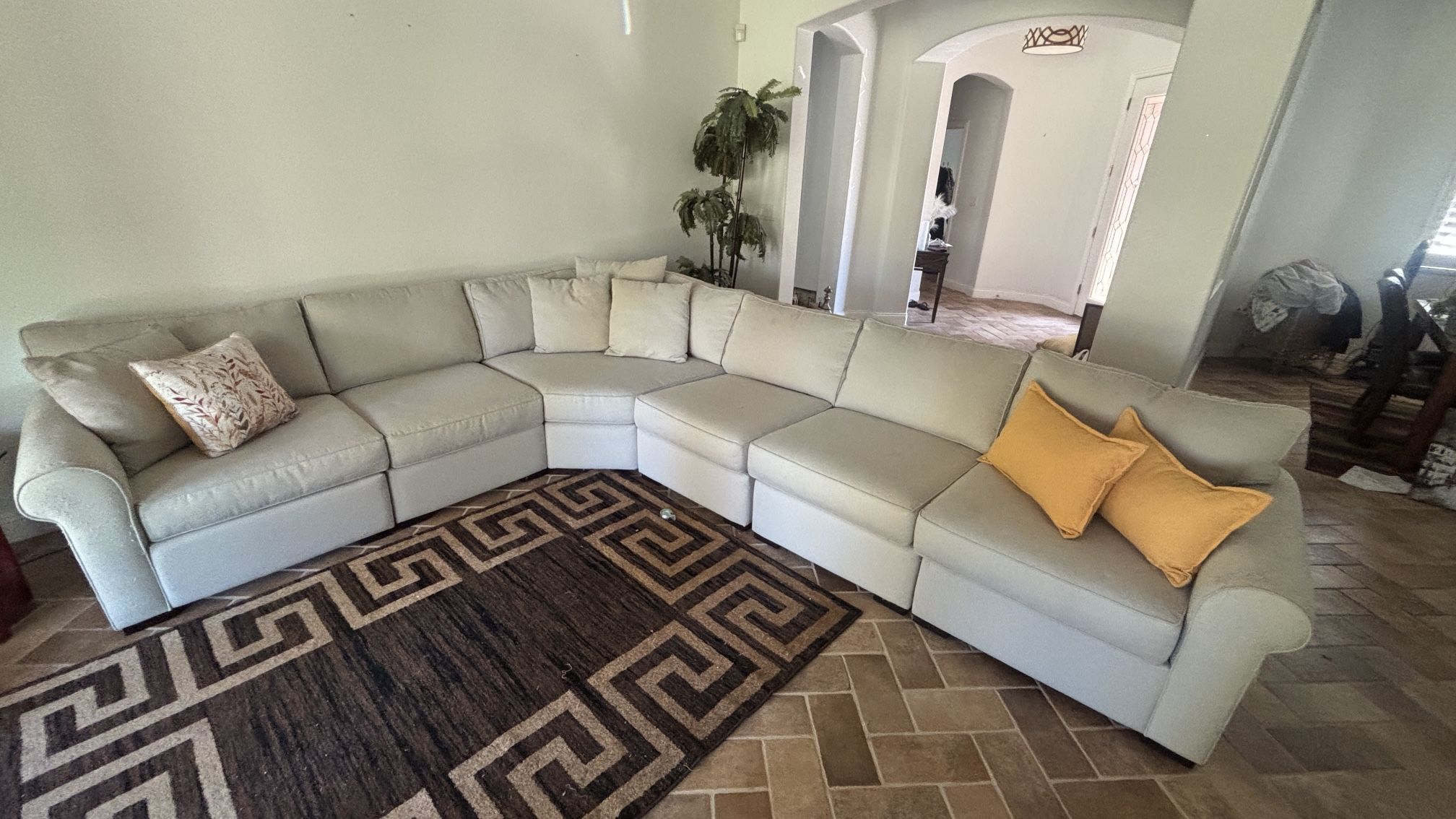 Large Cream Colored Sectional