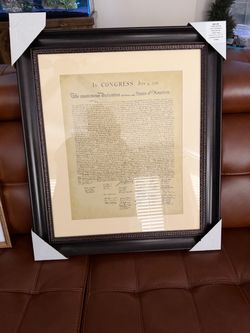 Framed Declaration of Independence Print