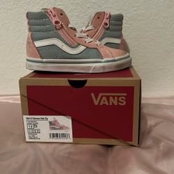 Vans Sk8-Hi Reissue Side Zip 2- Tone Gray/Pink Size 7.0 TD