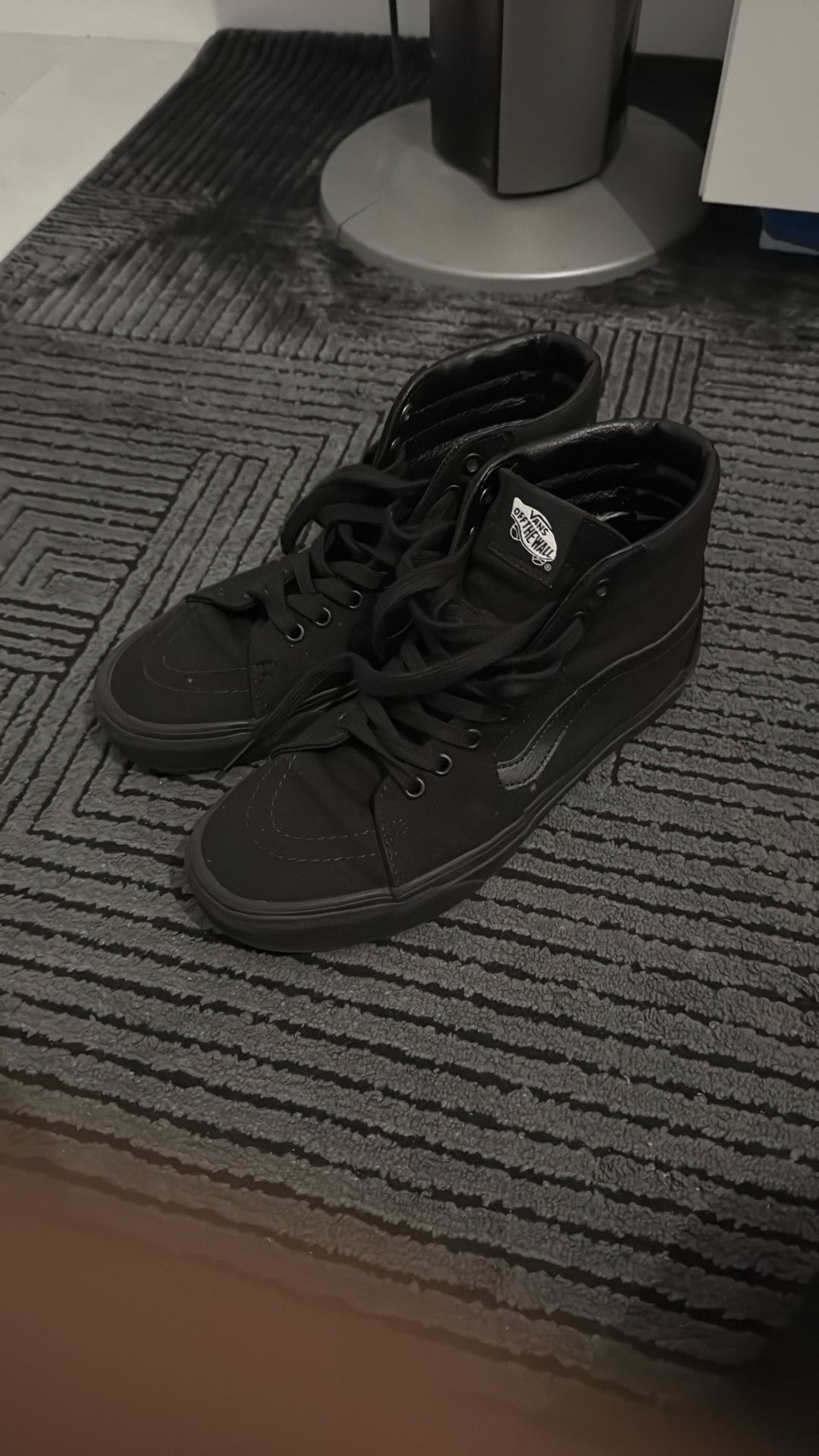Vans Of The Wall All Black Shoes Size 9W 7.5M