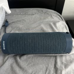 Blue Sony Extra Base, Waterproof Bluetooth Speaker 