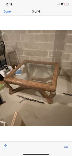 Coffee table and matching end table.