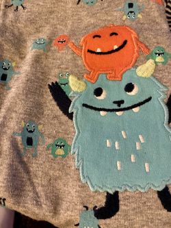 Adorable Monster Carter’s Romper-New