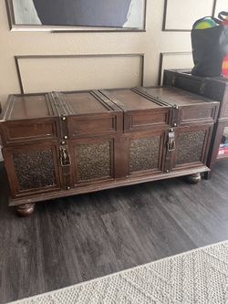Treasure Box Table & Matching Side Table
