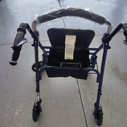 Rollator With Wheels and Seat