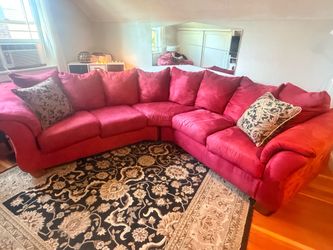 Red Sectional Couch: Ashley