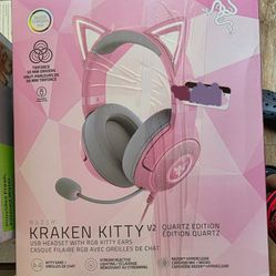 Razer Kraken Kitty V2 Quartz Edition Headset Gaming NEW IN BOX
