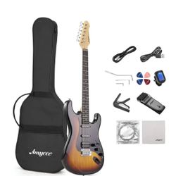 NEW 39" Full Size AMYOVE AMY Electric Guitar and Kit