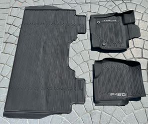 F-150 SuperCrew 2015-2025 3pc All Weather Floor Liner Tray for Carpet Floor