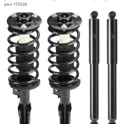 Conjunto de amortiguadores delanteros y traseros con resorte helicoidal para Chevy Equinox 07-17, para GMC Terrain 10-17, para Pontiac Torrent 07-09, 