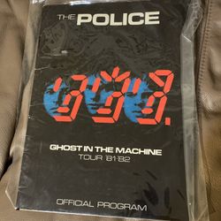 The Police: Ghost in the Machine Tour 1 1981/1982 Official Program  New