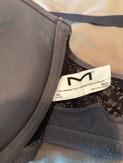 Maidenform Gray Lace Underwire Bra 38B