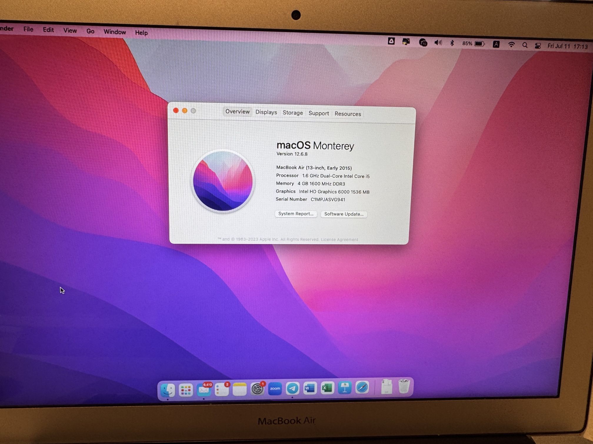 Mac Book Air 13” 2015