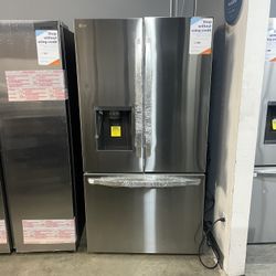 LG - Standard-Depth MAX 30.7 Cu. Ft. French Door Smart Refrigerator with Dual Ice Maker - Stainless Steel