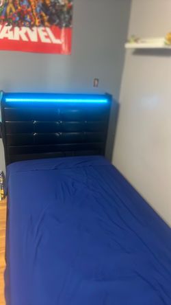 Twin light up bed