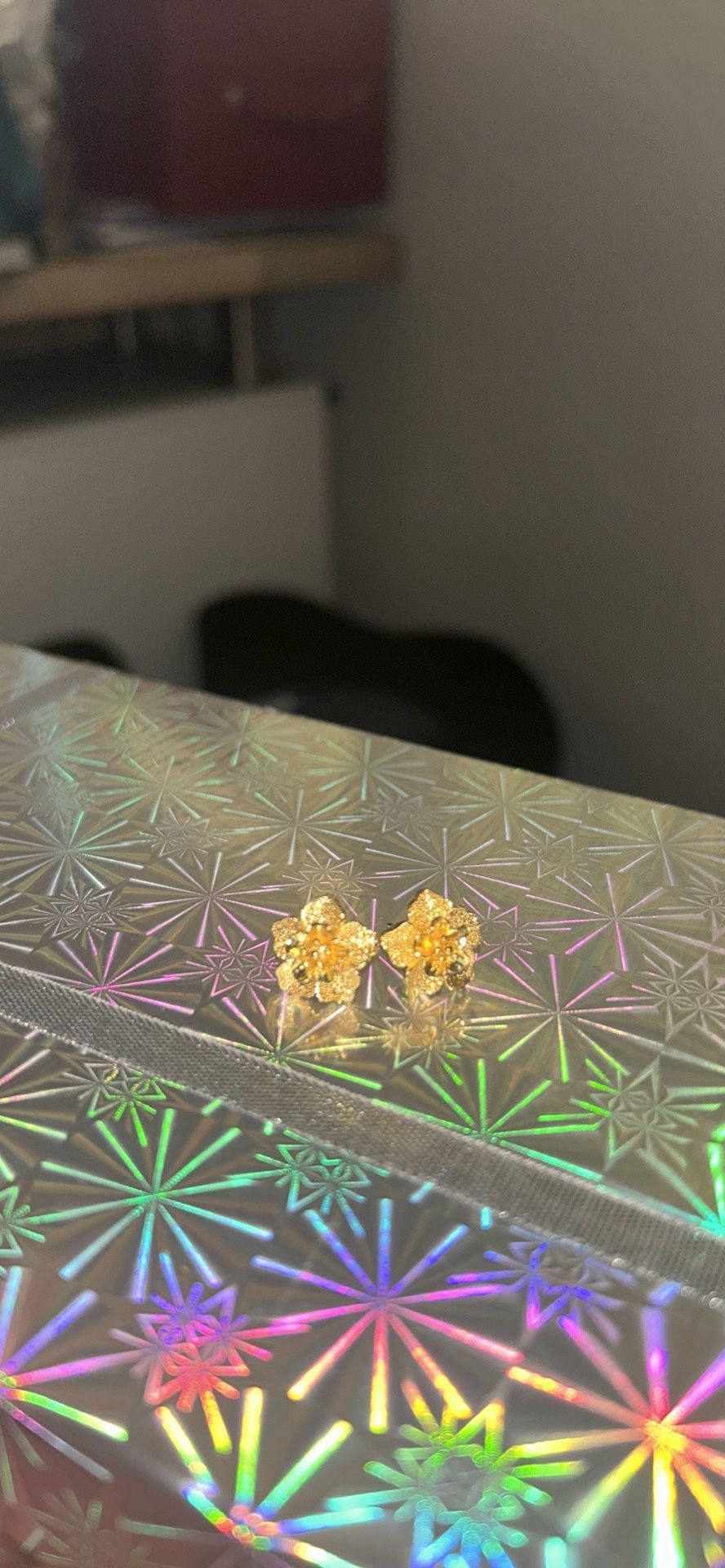 24K gold plated earrings 