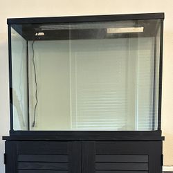 Aquarium tank 37 gallon with supplies 