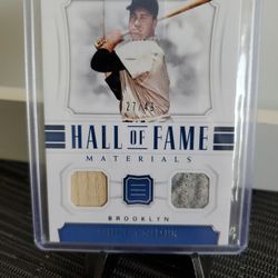Dodgers Duke Snider Bat Jersey Card