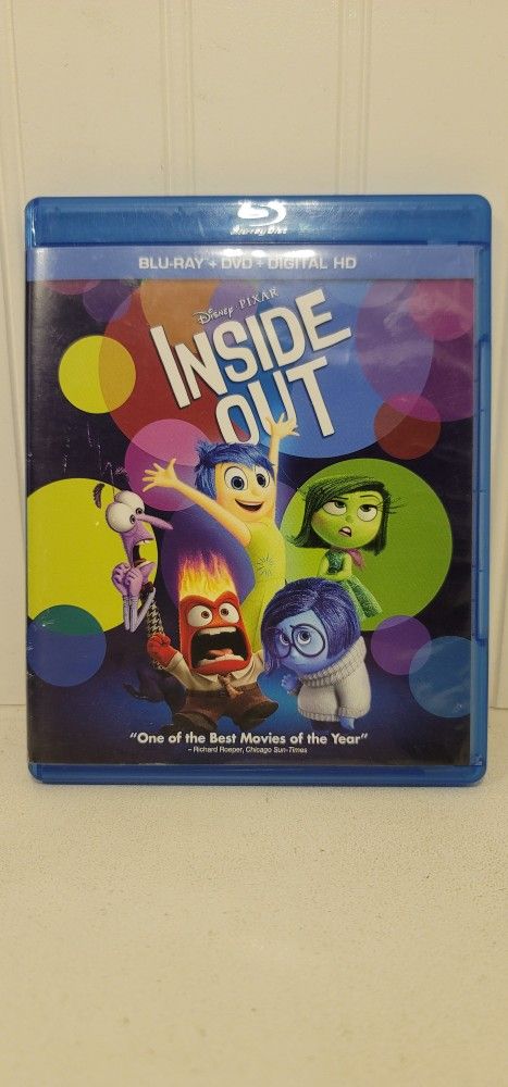 $5 DISNEY BLU RAY MOVIE. INSIDE OUT. BLU RAY ONLY. NO DIGITAL. $5 OR TRADE FOR A MOVIE TITLE I DO NOT ALREADY OWN.