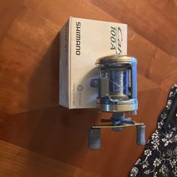Fishing Reel Shimano Bait caster 100a With Line