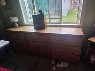 Oak queen size set set