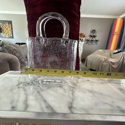 Glass purse Decorative Vase 