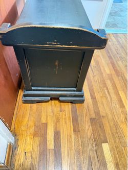 rustic wood bench