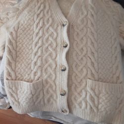 Very Clean Woman's Hand Made Wool Sweater